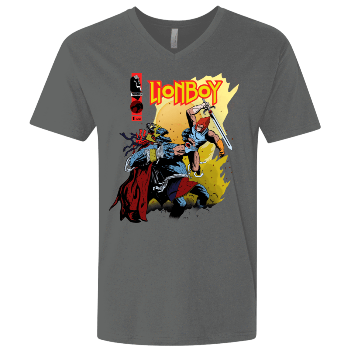 T-Shirts Heavy Metal / X-Small Thunderboy Men's Premium V-Neck