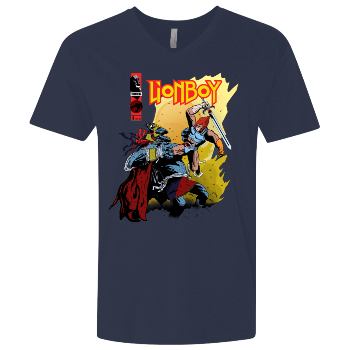 T-Shirts Midnight Navy / X-Small Thunderboy Men's Premium V-Neck