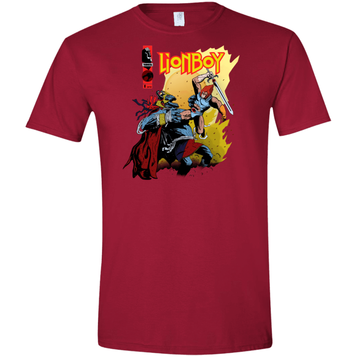 T-Shirts Cardinal Red / S Thunderboy Men's Semi-Fitted Softstyle