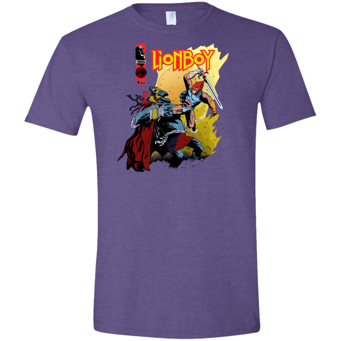 T-Shirts Heather Purple / S Thunderboy Men's Semi-Fitted Softstyle