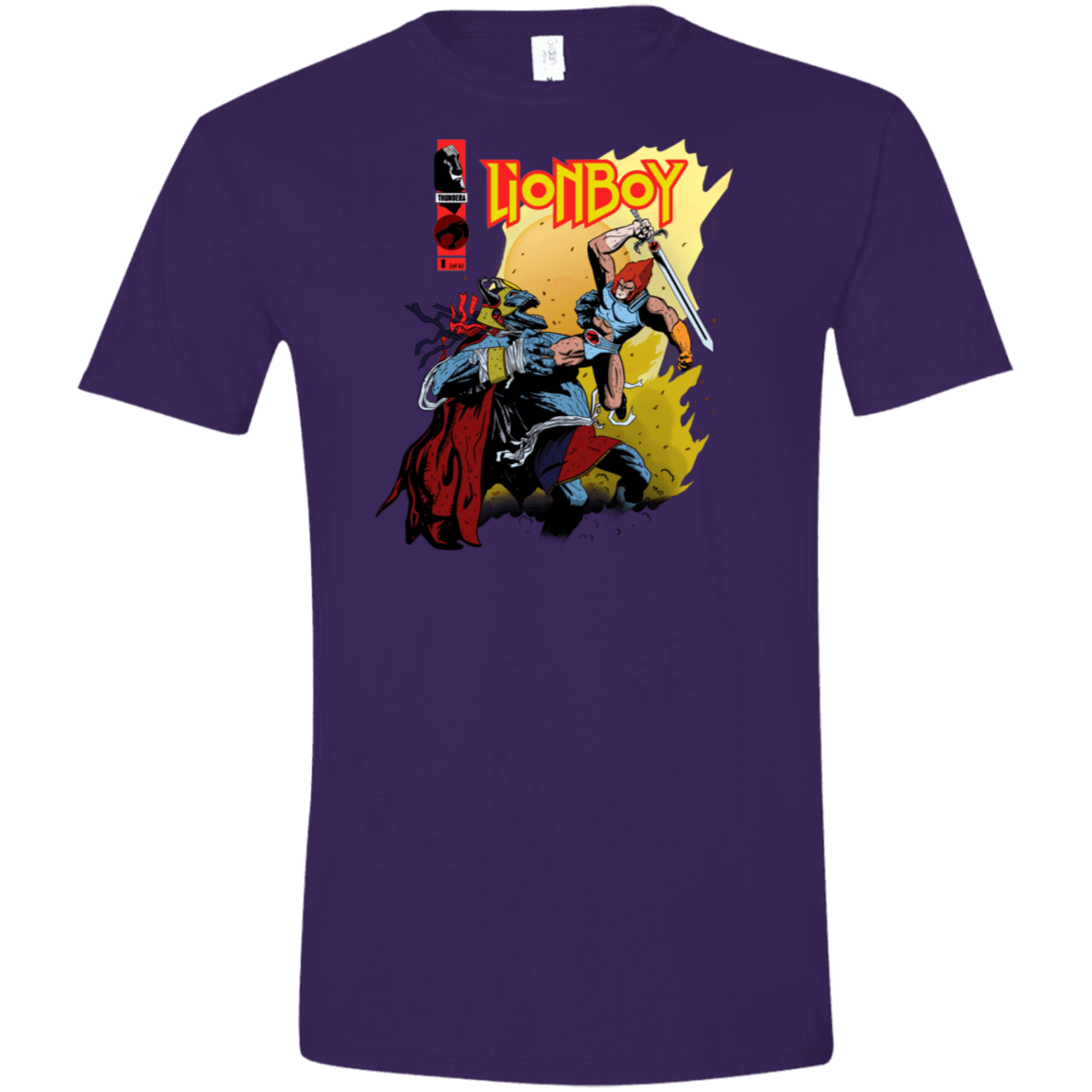 T-Shirts Purple / S Thunderboy Men's Semi-Fitted Softstyle