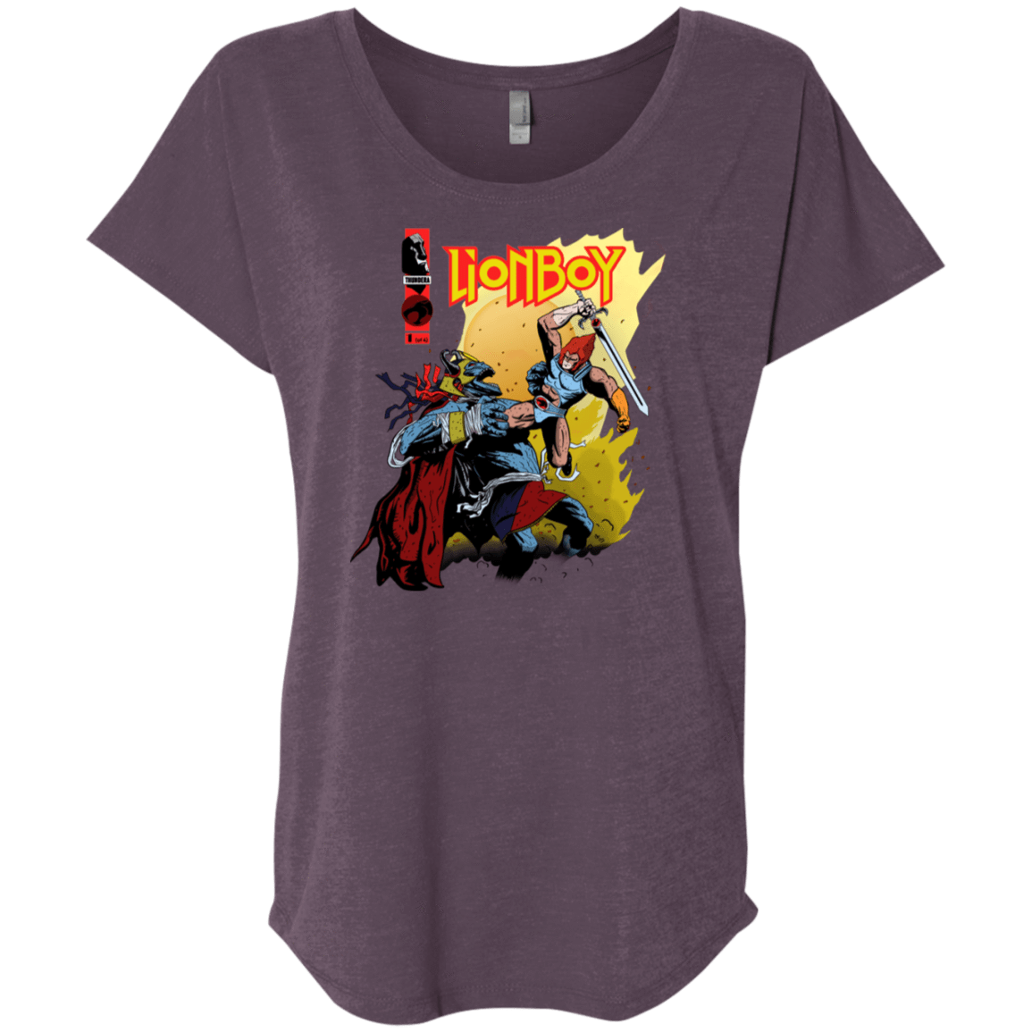 T-Shirts Vintage Purple / X-Small Thunderboy Triblend Dolman Sleeve