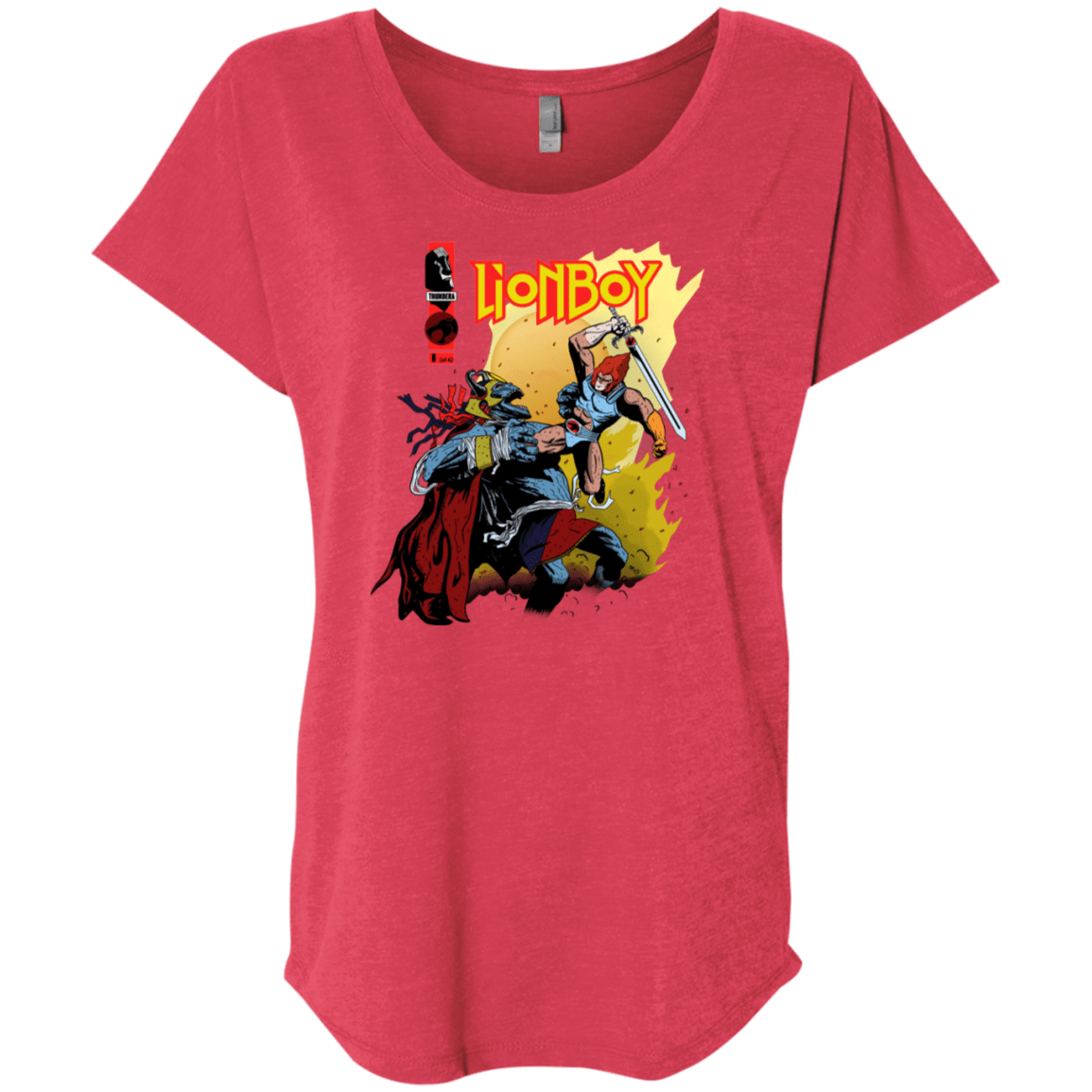 T-Shirts Vintage Red / X-Small Thunderboy Triblend Dolman Sleeve