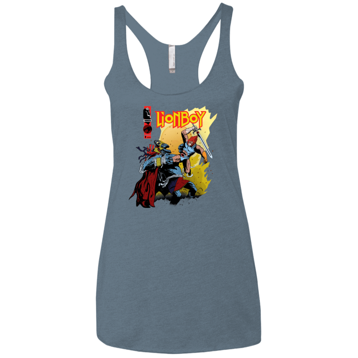 T-Shirts Indigo / X-Small Thunderboy Women's Triblend Racerback Tank