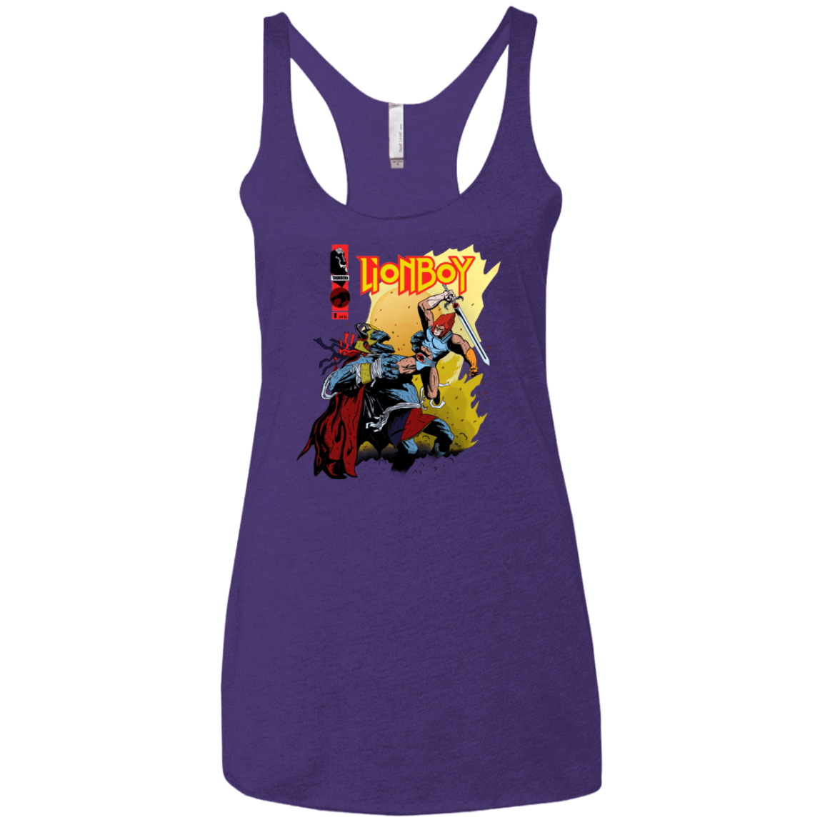 T-Shirts Purple Rush / X-Small Thunderboy Women's Triblend Racerback Tank