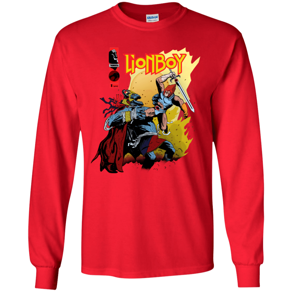 T-Shirts Red / YS Thunderboy Youth Long Sleeve T-Shirt