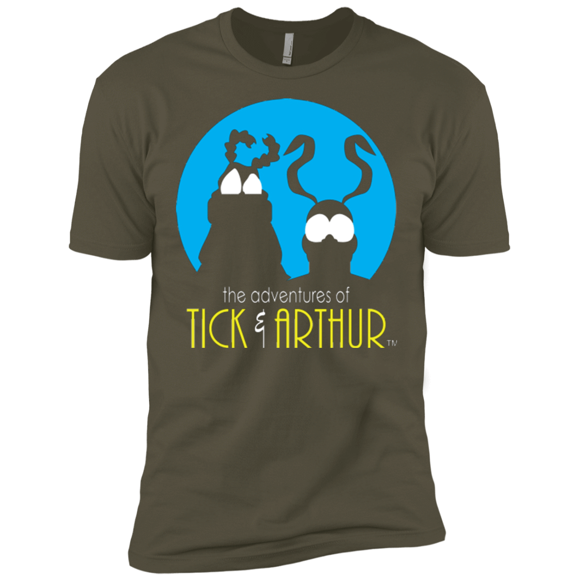 T-Shirts Military Green / X-Small Tick and Arthur Men's Premium T-Shirt