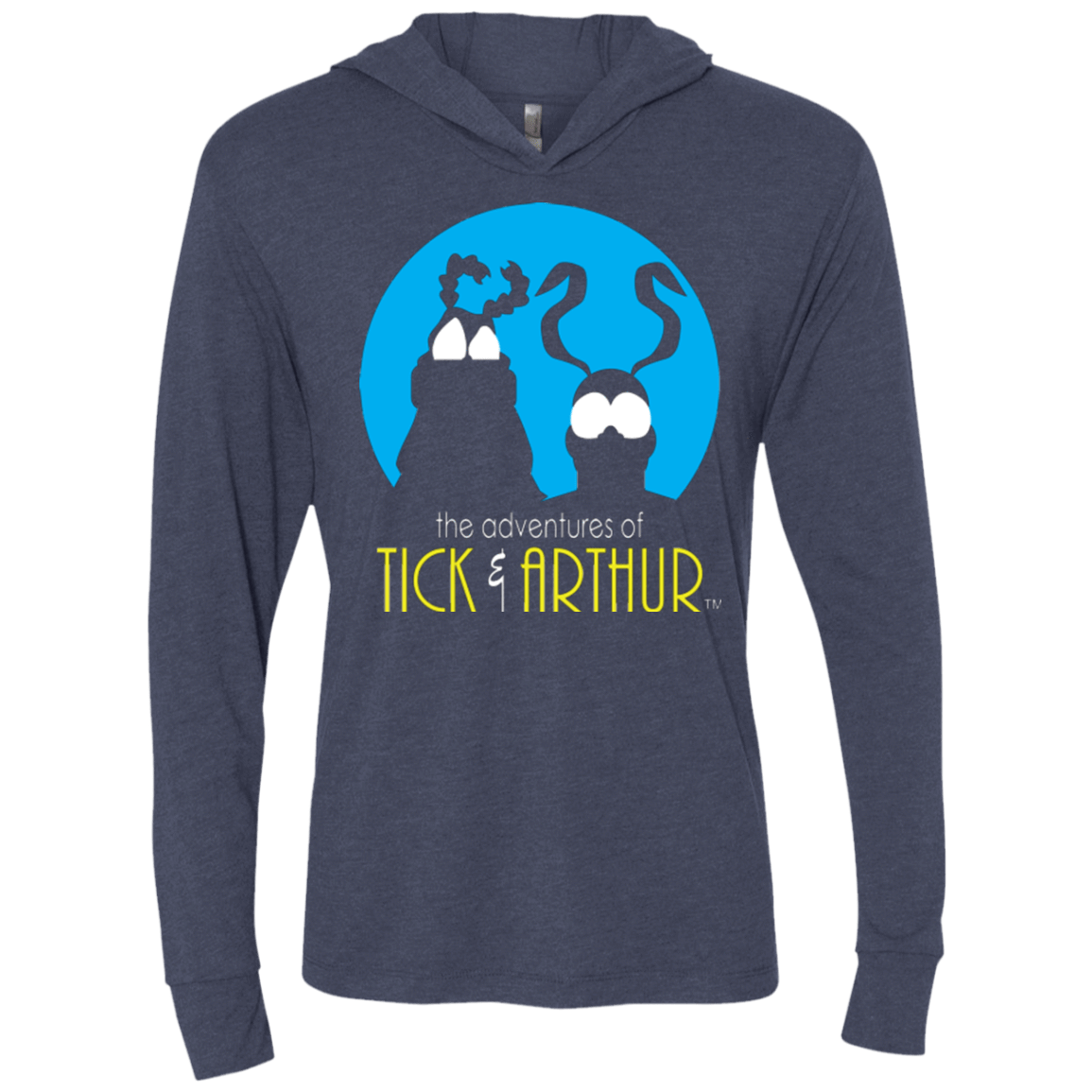 T-Shirts Vintage Navy / X-Small Tick and Arthur Triblend Long Sleeve Hoodie Tee