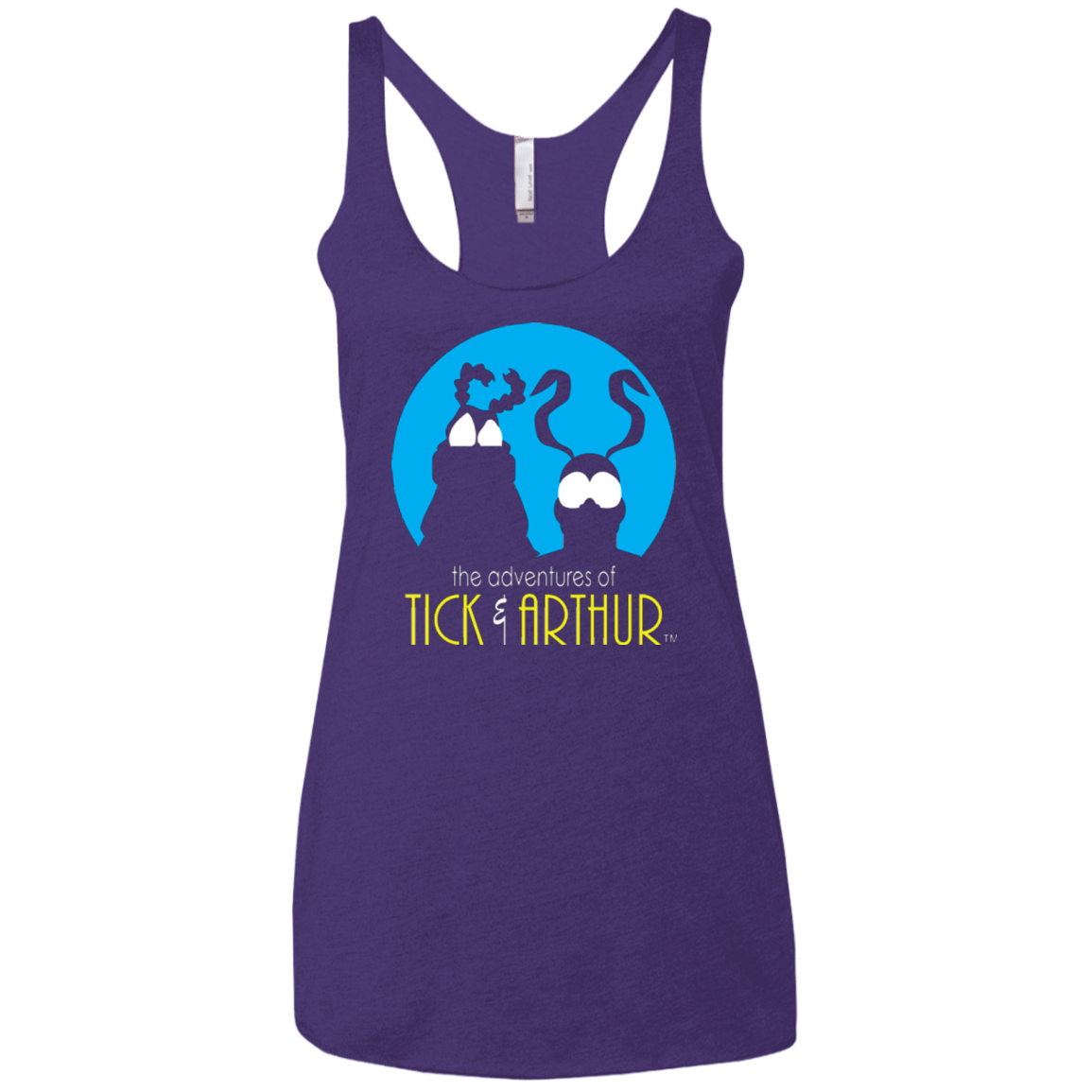 T-Shirts Purple / X-Small Tick and Arthur Women's Triblend Racerback Tank