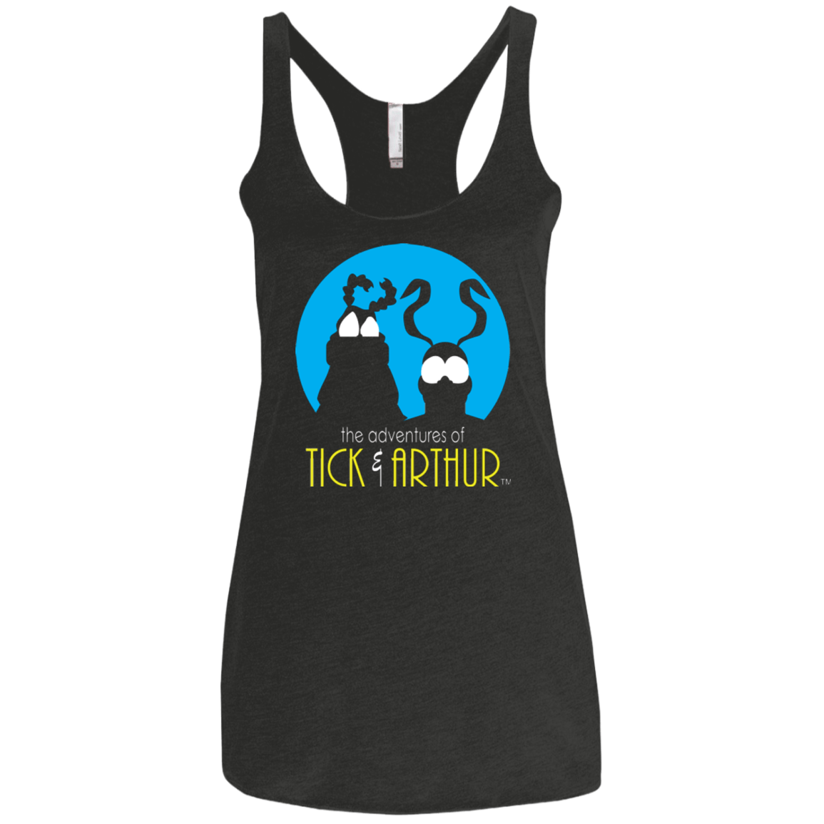 T-Shirts Vintage Black / X-Small Tick and Arthur Women's Triblend Racerback Tank