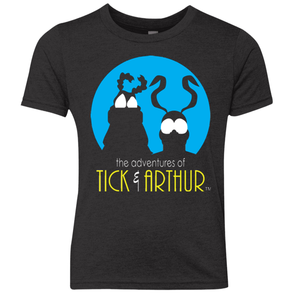 T-Shirts Vintage Black / YXS Tick and Arthur Youth Triblend T-Shirt