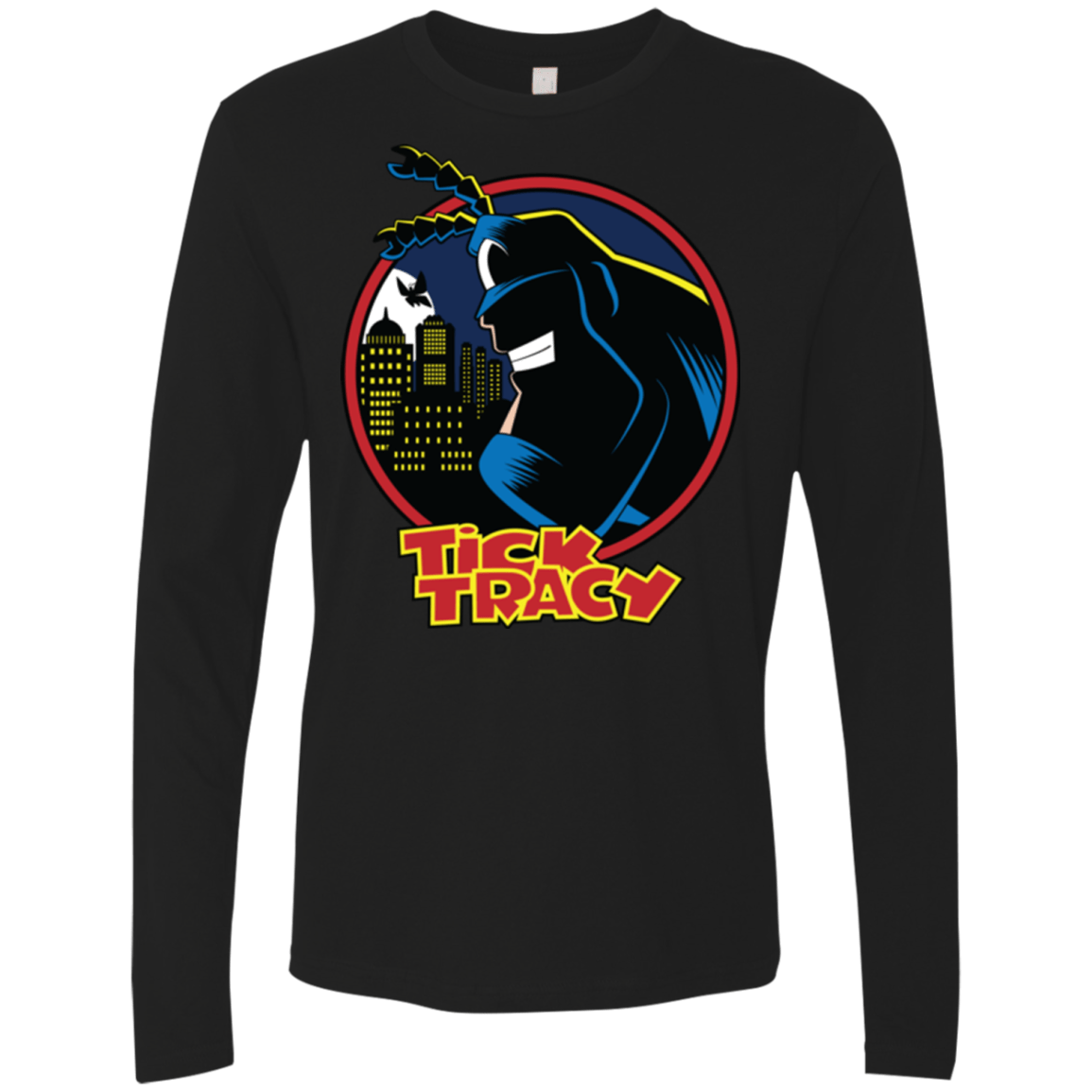 T-Shirts Black / Small Tick Tracy Men's Premium Long Sleeve