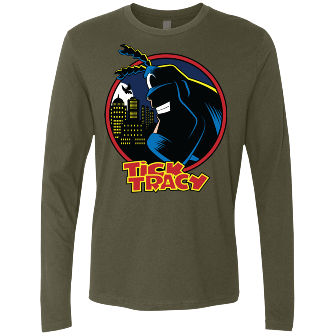 T-Shirts Military Green / Small Tick Tracy Men's Premium Long Sleeve