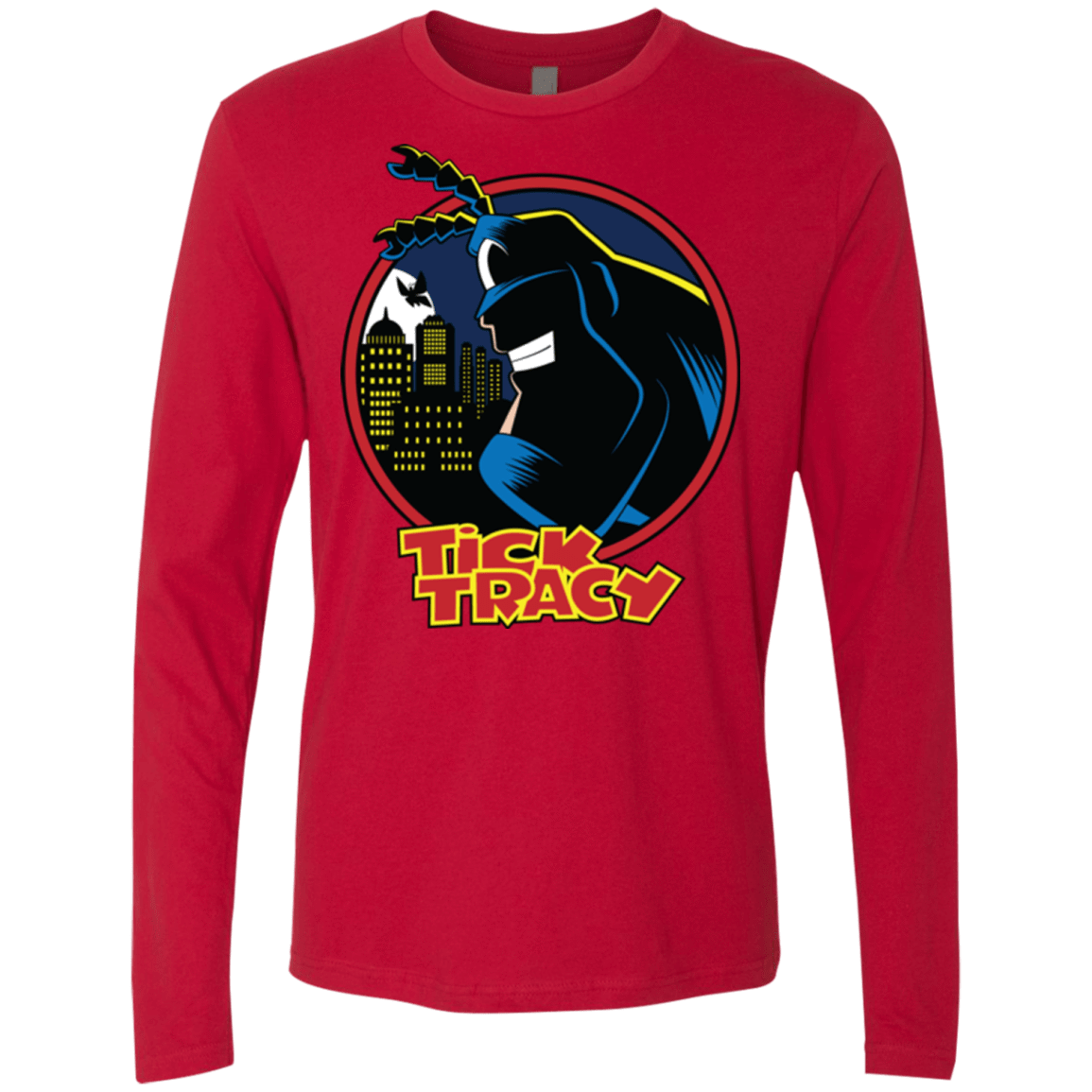T-Shirts Red / Small Tick Tracy Men's Premium Long Sleeve