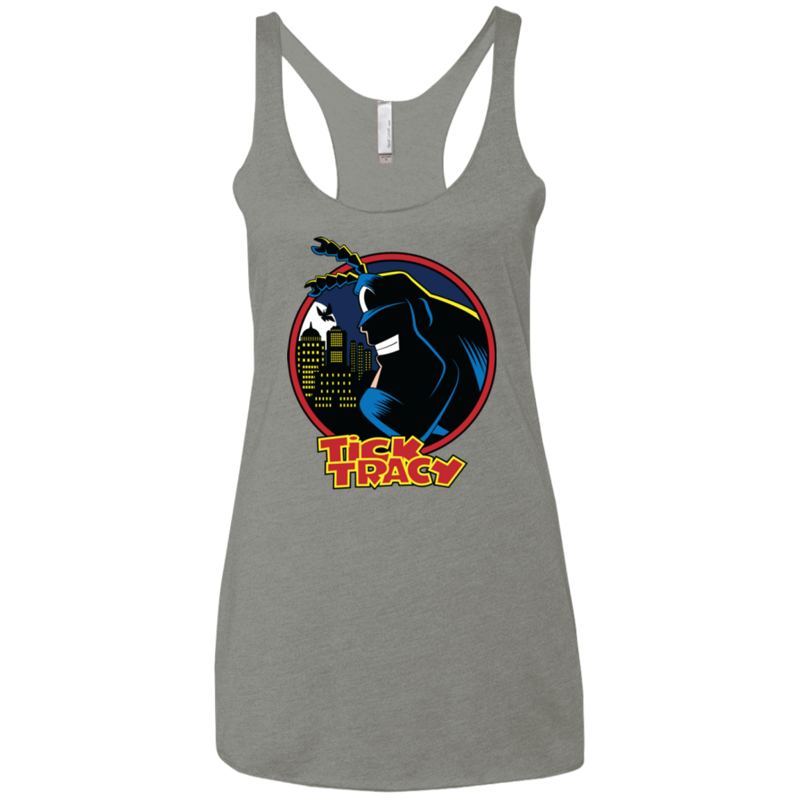 T-Shirts Venetian Grey / X-Small Tick Tracy Women's Triblend Racerback Tank