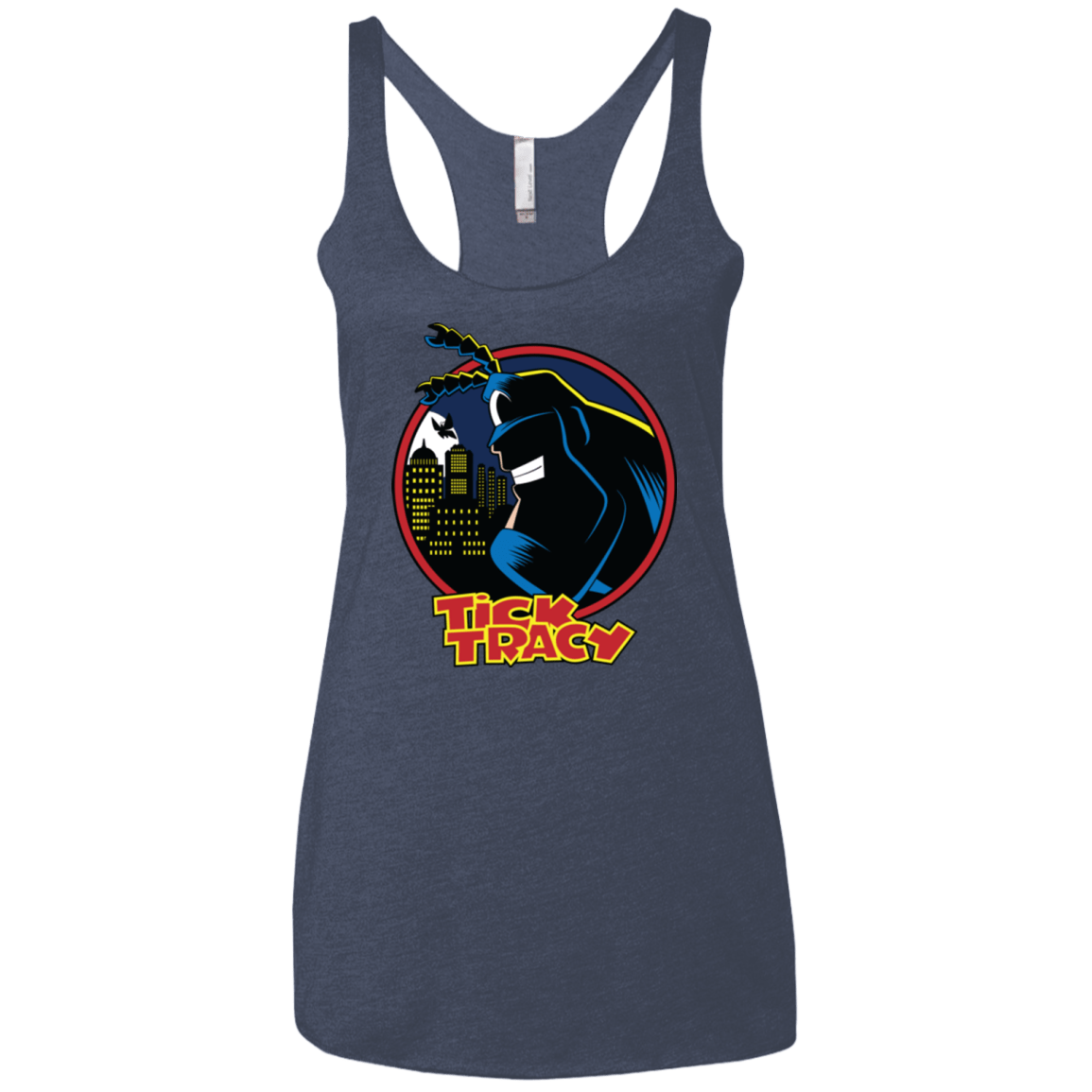 T-Shirts Vintage Navy / X-Small Tick Tracy Women's Triblend Racerback Tank