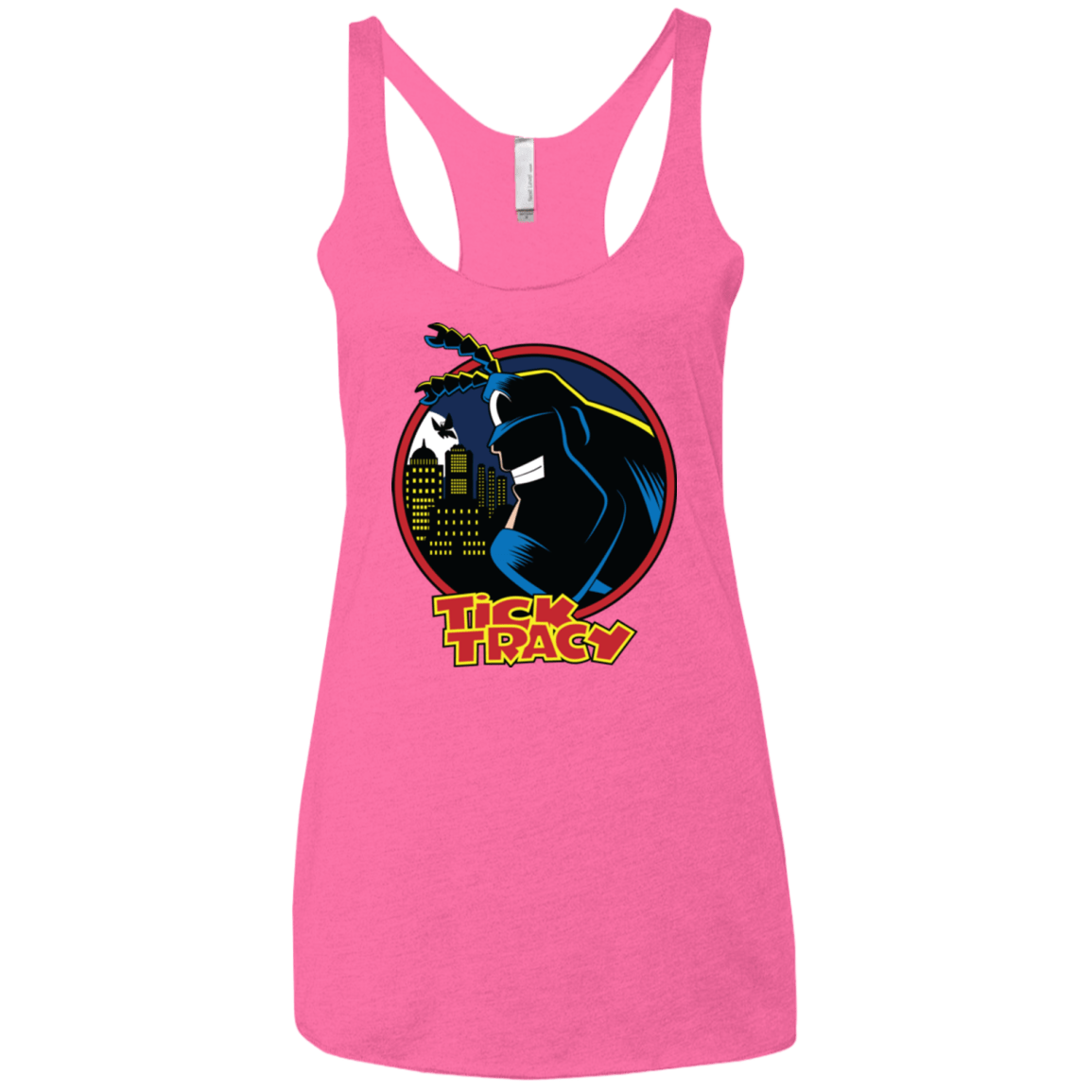T-Shirts Vintage Pink / X-Small Tick Tracy Women's Triblend Racerback Tank