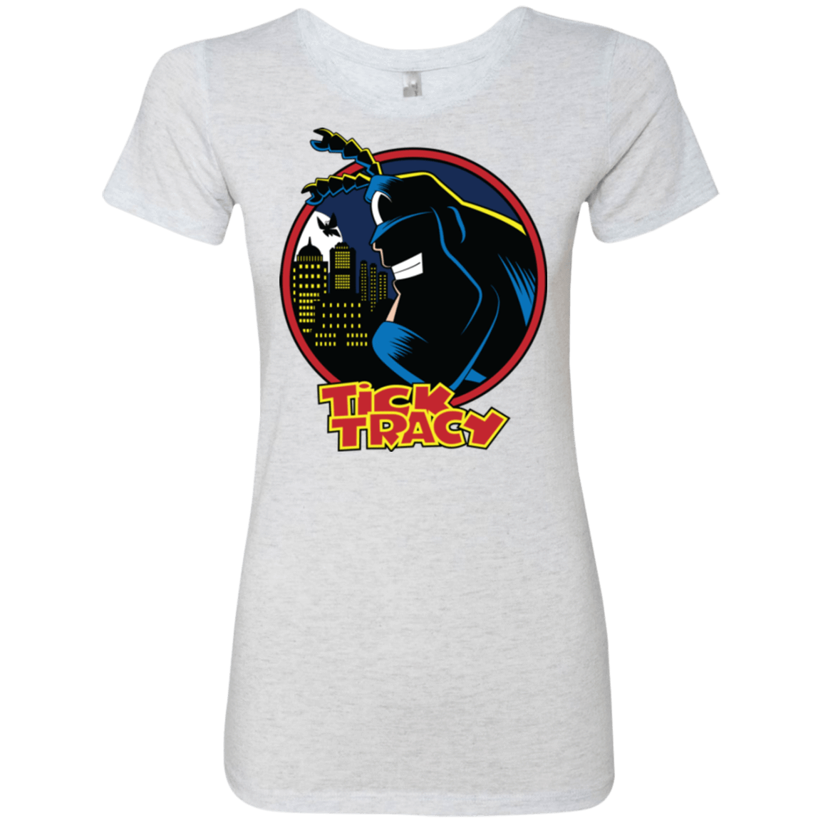 T-Shirts Heather White / Small Tick Tracy Women's Triblend T-Shirt