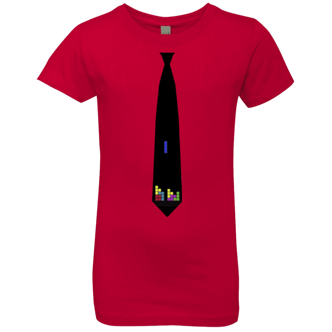 T-Shirts Red / YXS Tie tris Girls Premium T-Shirt