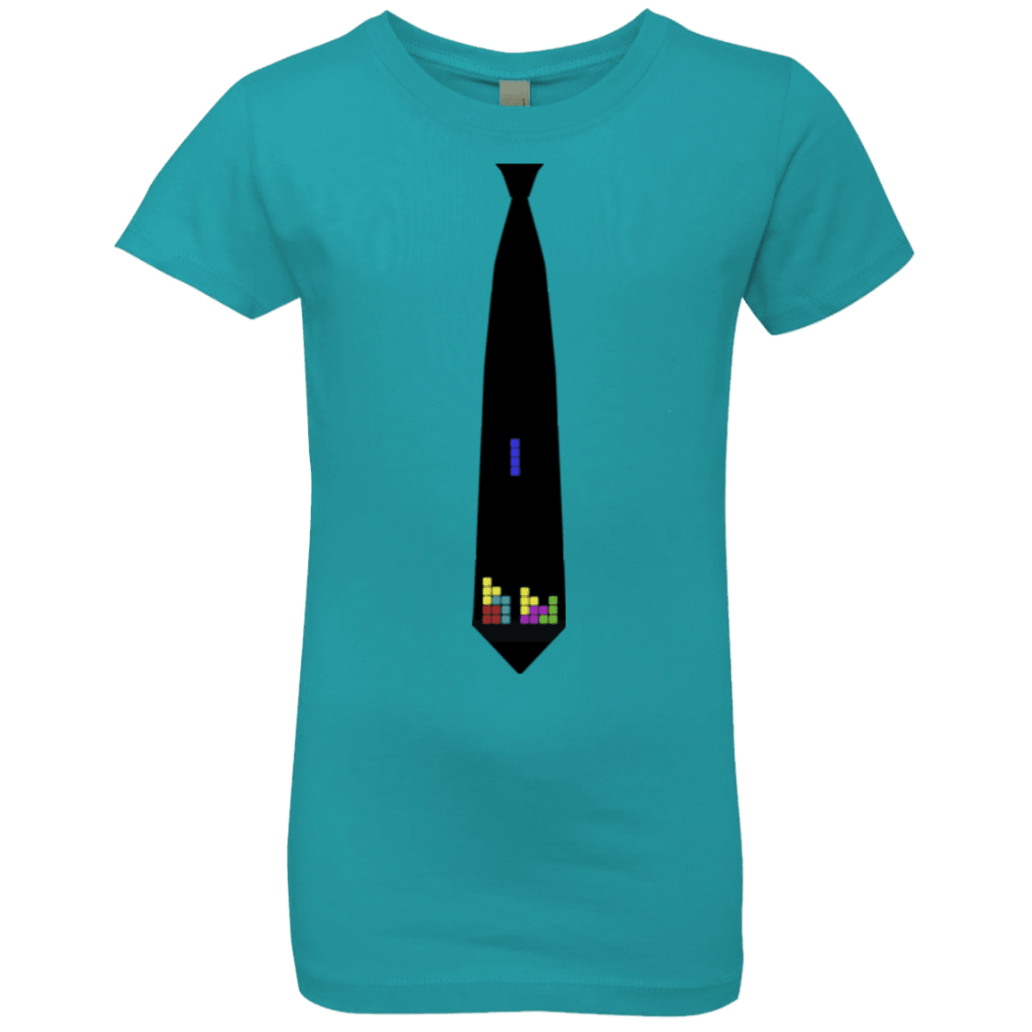 T-Shirts Tahiti Blue / YXS Tie tris Girls Premium T-Shirt