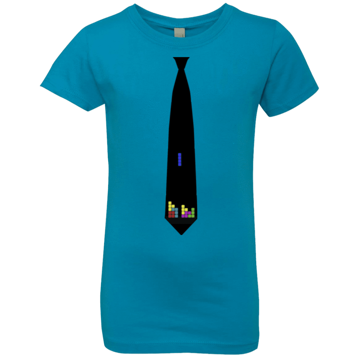 T-Shirts Turquoise / YXS Tie tris Girls Premium T-Shirt