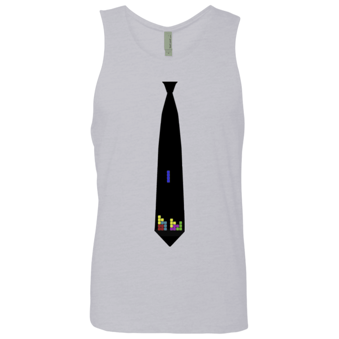 T-Shirts Heather Grey / Small Tie tris Men's Premium Tank Top