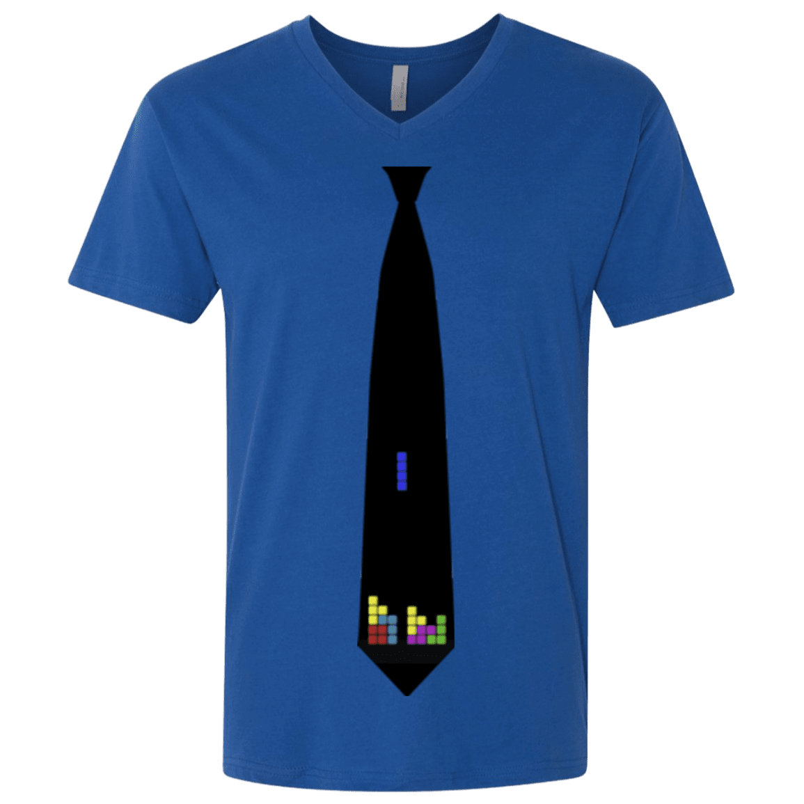 T-Shirts Royal / X-Small Tie tris Men's Premium V-Neck