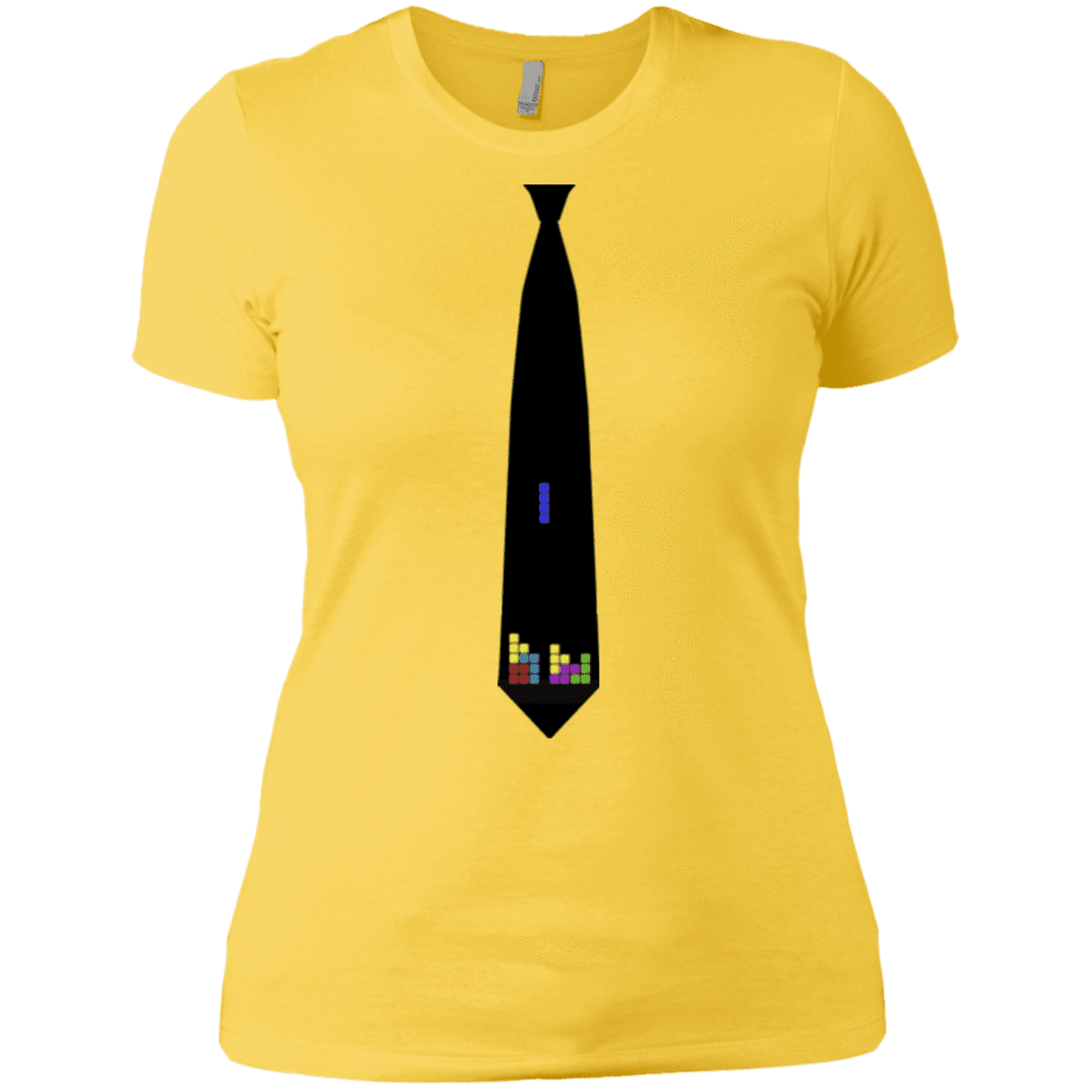 T-Shirts Vibrant Yellow / X-Small Tie tris Women's Premium T-Shirt