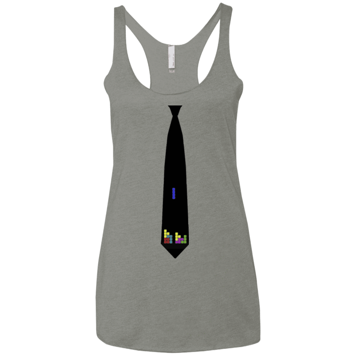 T-Shirts Venetian Grey / X-Small Tie tris Women's Triblend Racerback Tank