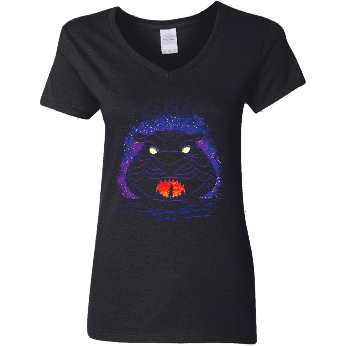 T-Shirts Black / S Tiger Cave Women's V-Neck T-Shirt