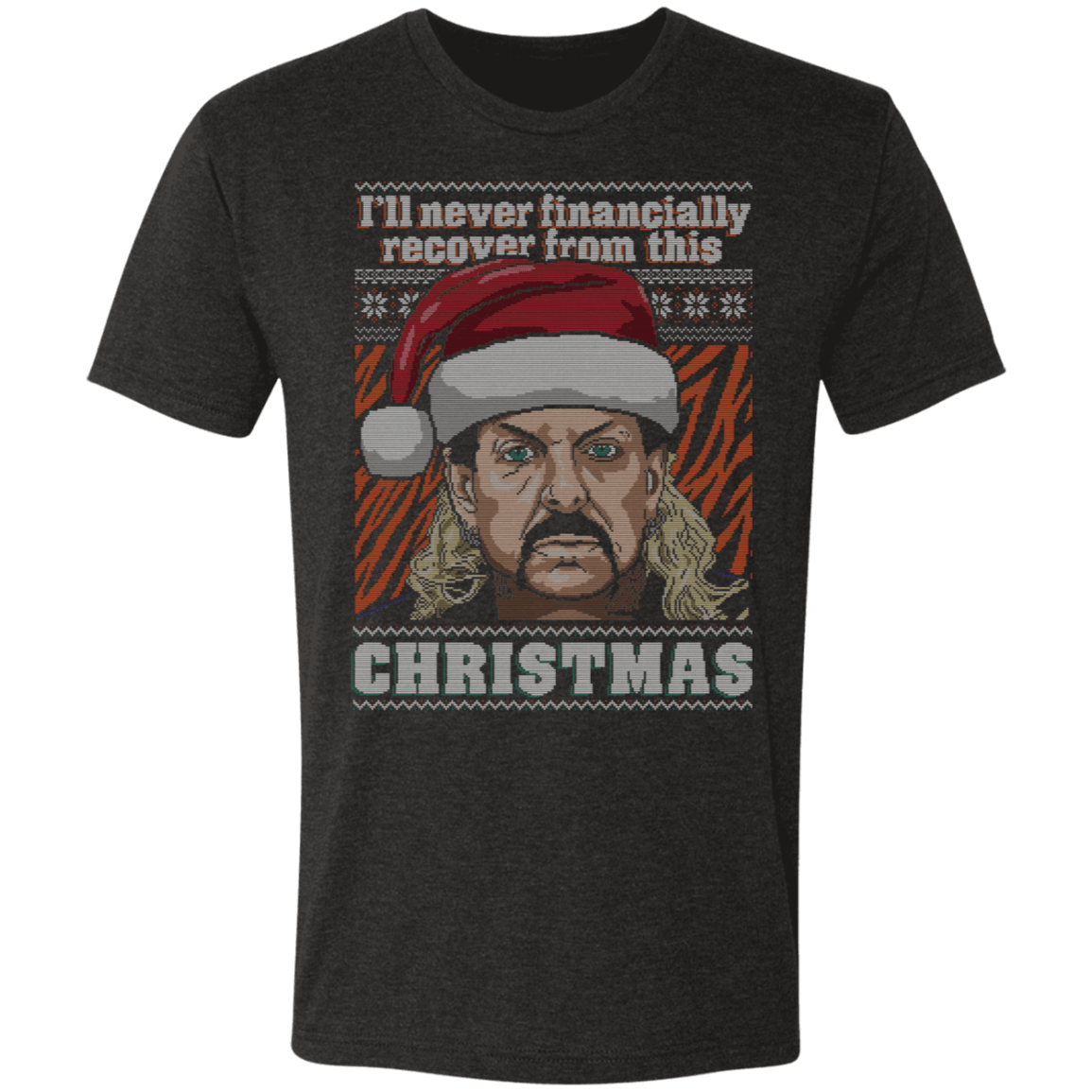 T-Shirts Vintage Black / S Tiger King Ugly Sweater Men's Triblend T-Shirt