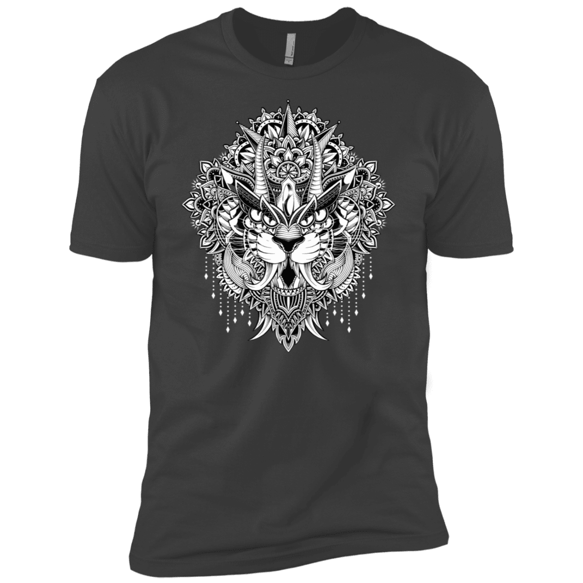 T-Shirts Heavy Metal / X-Small Tiger Mandala Men's Premium T-Shirt