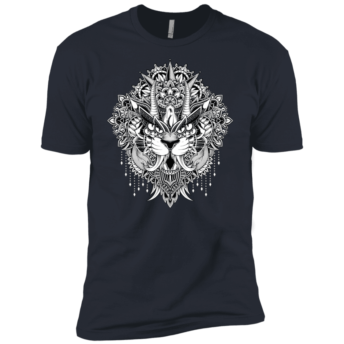T-Shirts Indigo / X-Small Tiger Mandala Men's Premium T-Shirt