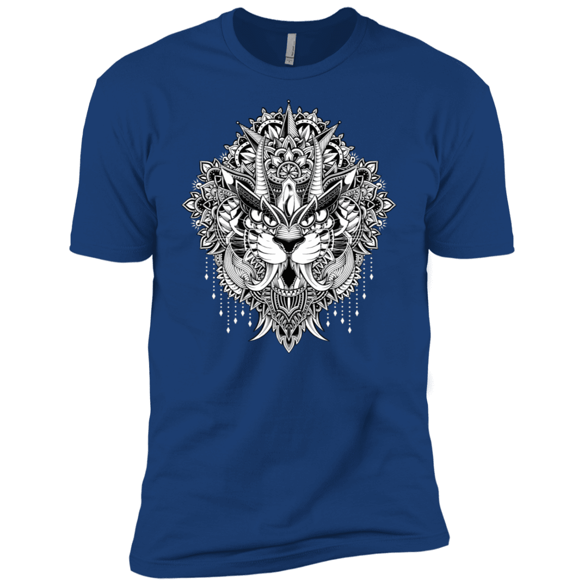 T-Shirts Royal / X-Small Tiger Mandala Men's Premium T-Shirt