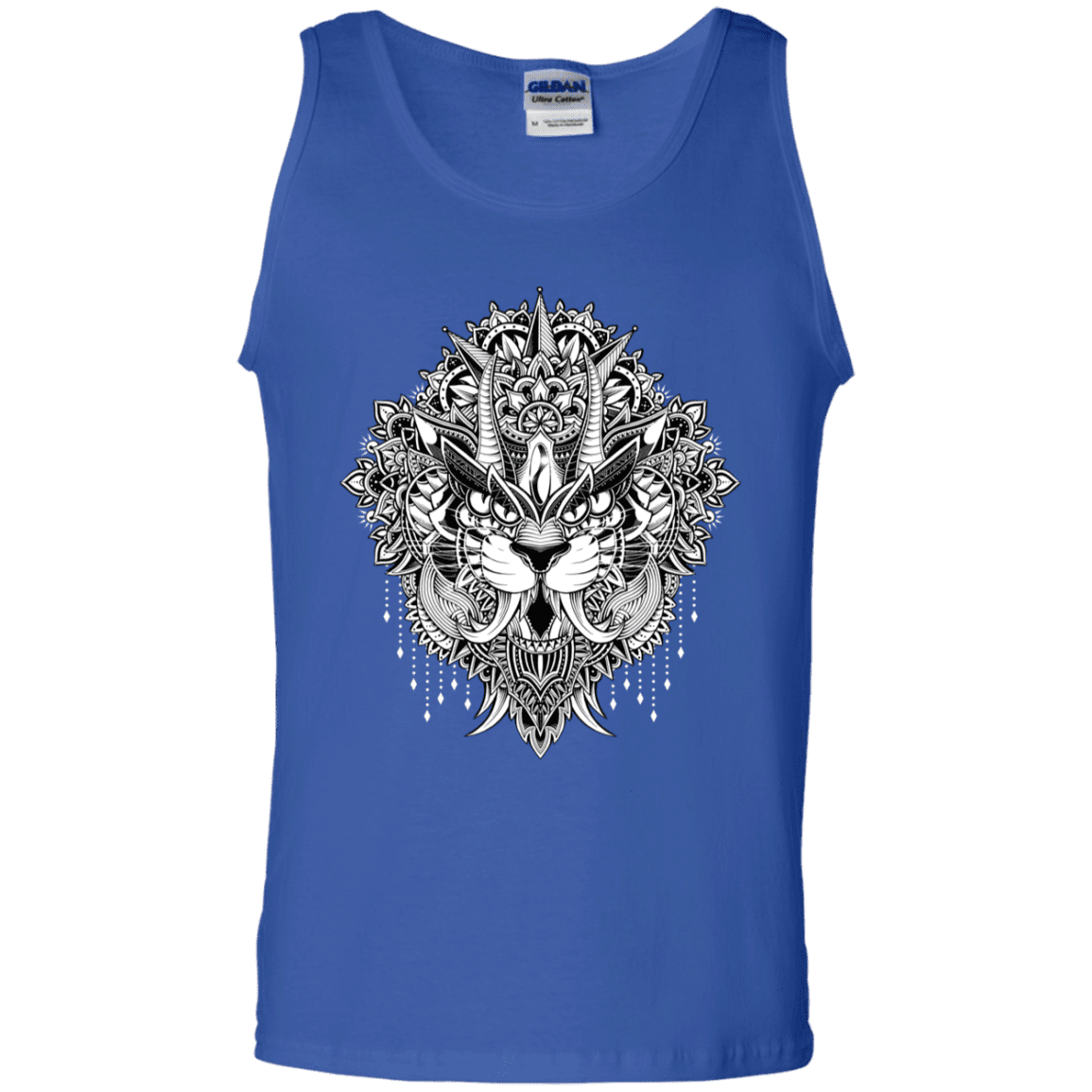 T-Shirts Royal / S Tiger Mandala Men's Tank Top