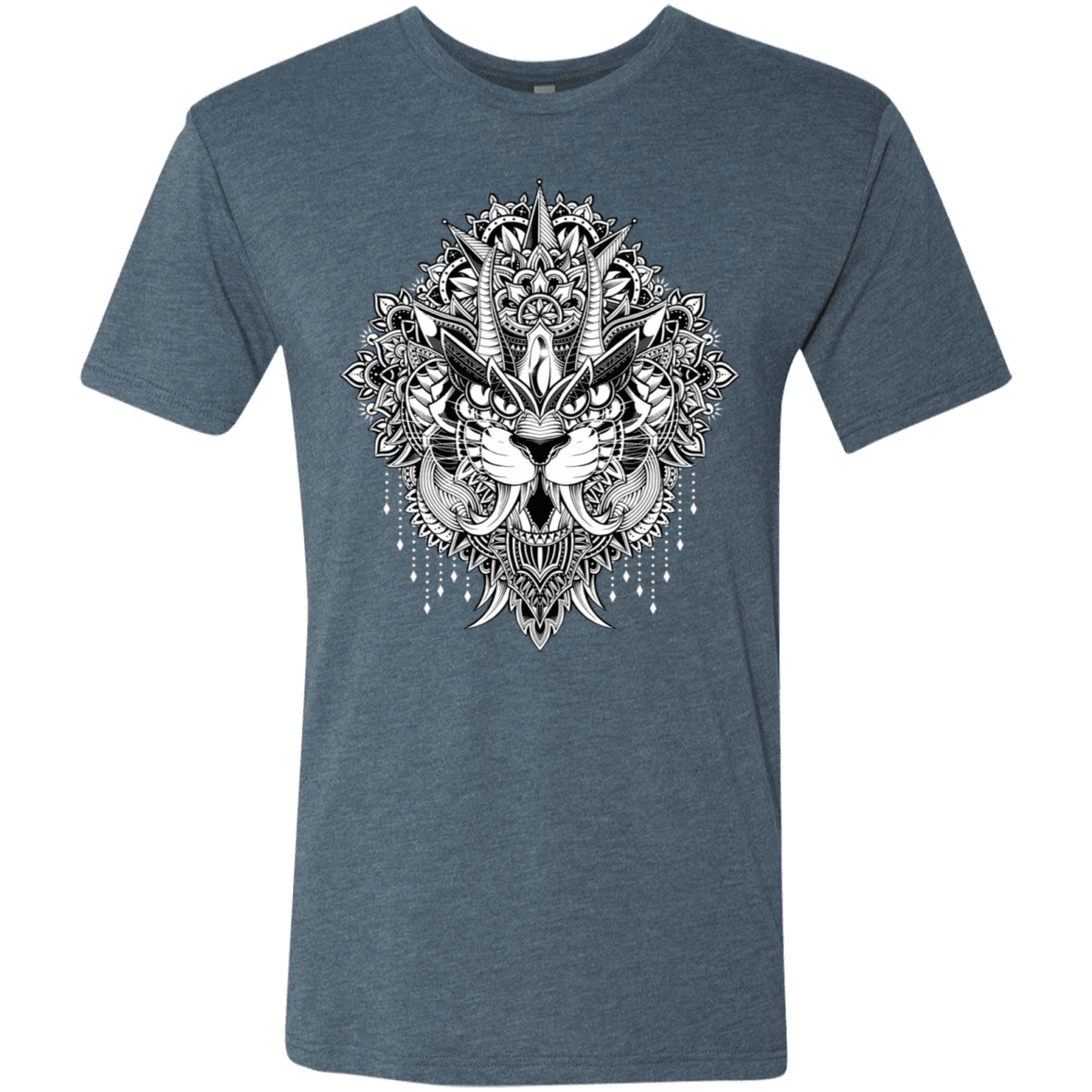 T-Shirts Indigo / S Tiger Mandala Men's Triblend T-Shirt