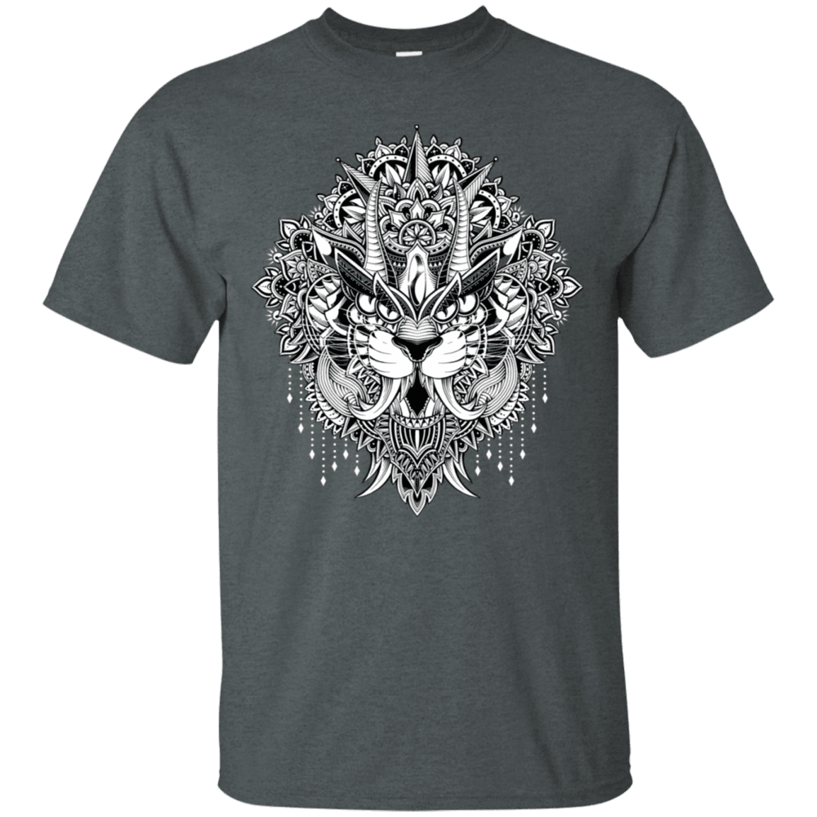 T-Shirts Dark Heather / S Tiger Mandala T-Shirt