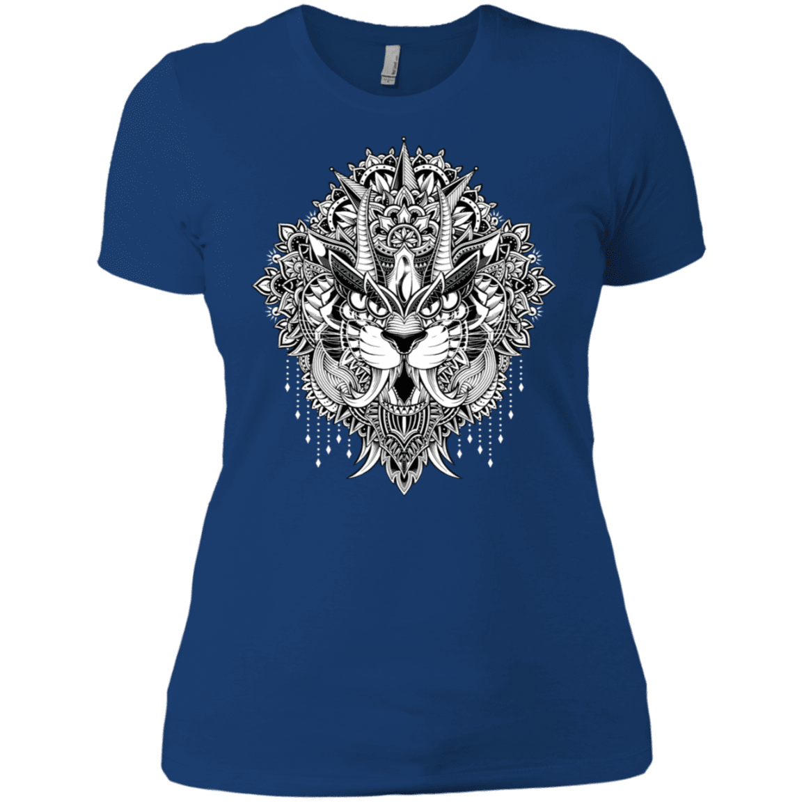 T-Shirts Royal / X-Small Tiger Mandala Women's Premium T-Shirt