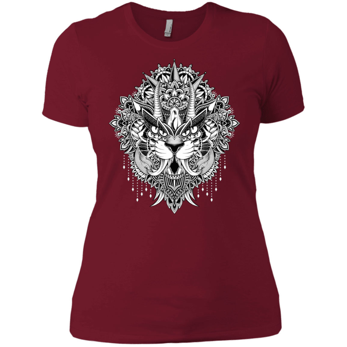 T-Shirts Scarlet / S Tiger Mandala Women's Premium T-Shirt