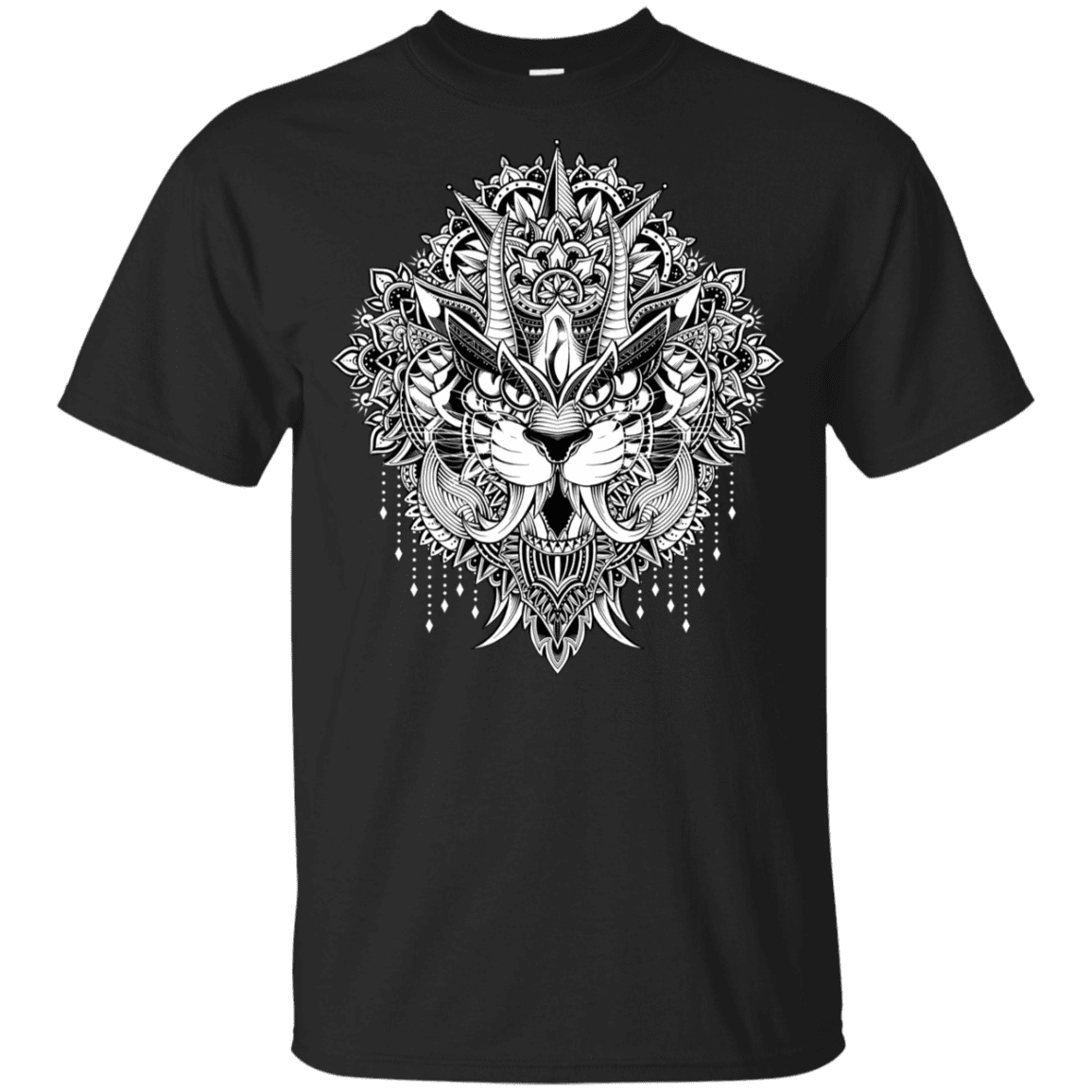 T-Shirts Black / YXS Tiger Mandala Youth T-Shirt