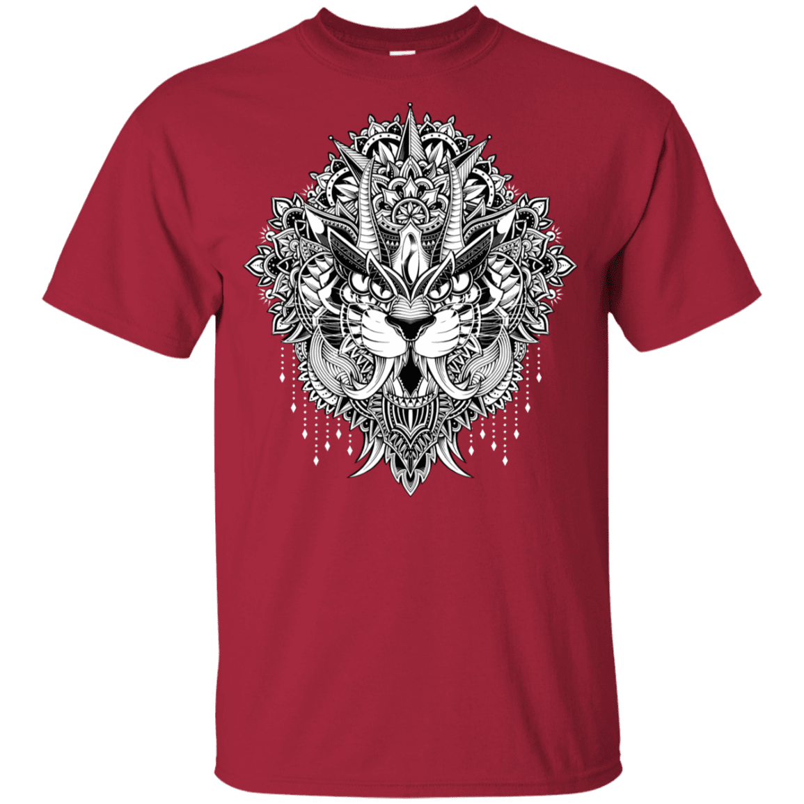 T-Shirts Cardinal / YXS Tiger Mandala Youth T-Shirt