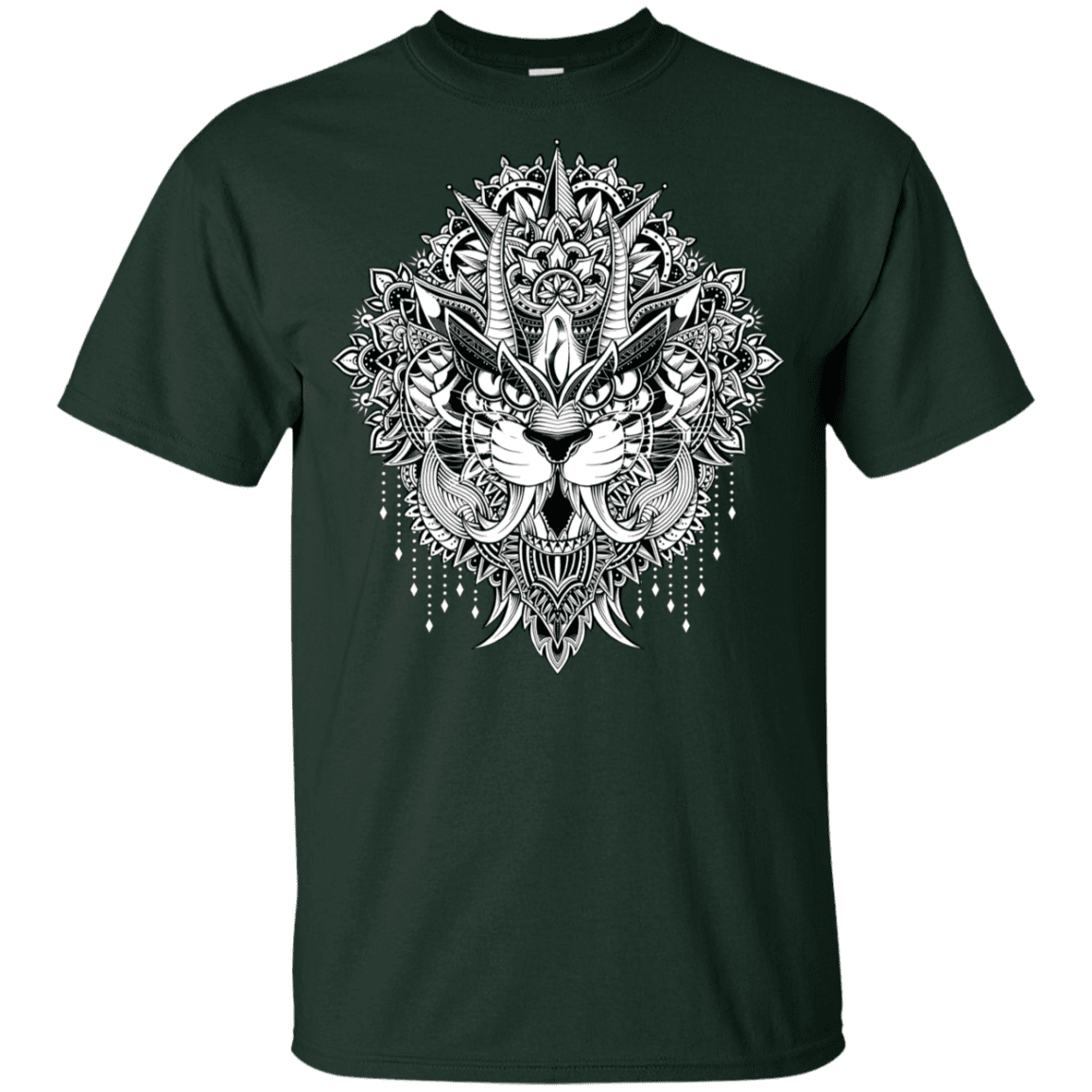 T-Shirts Forest / YXS Tiger Mandala Youth T-Shirt