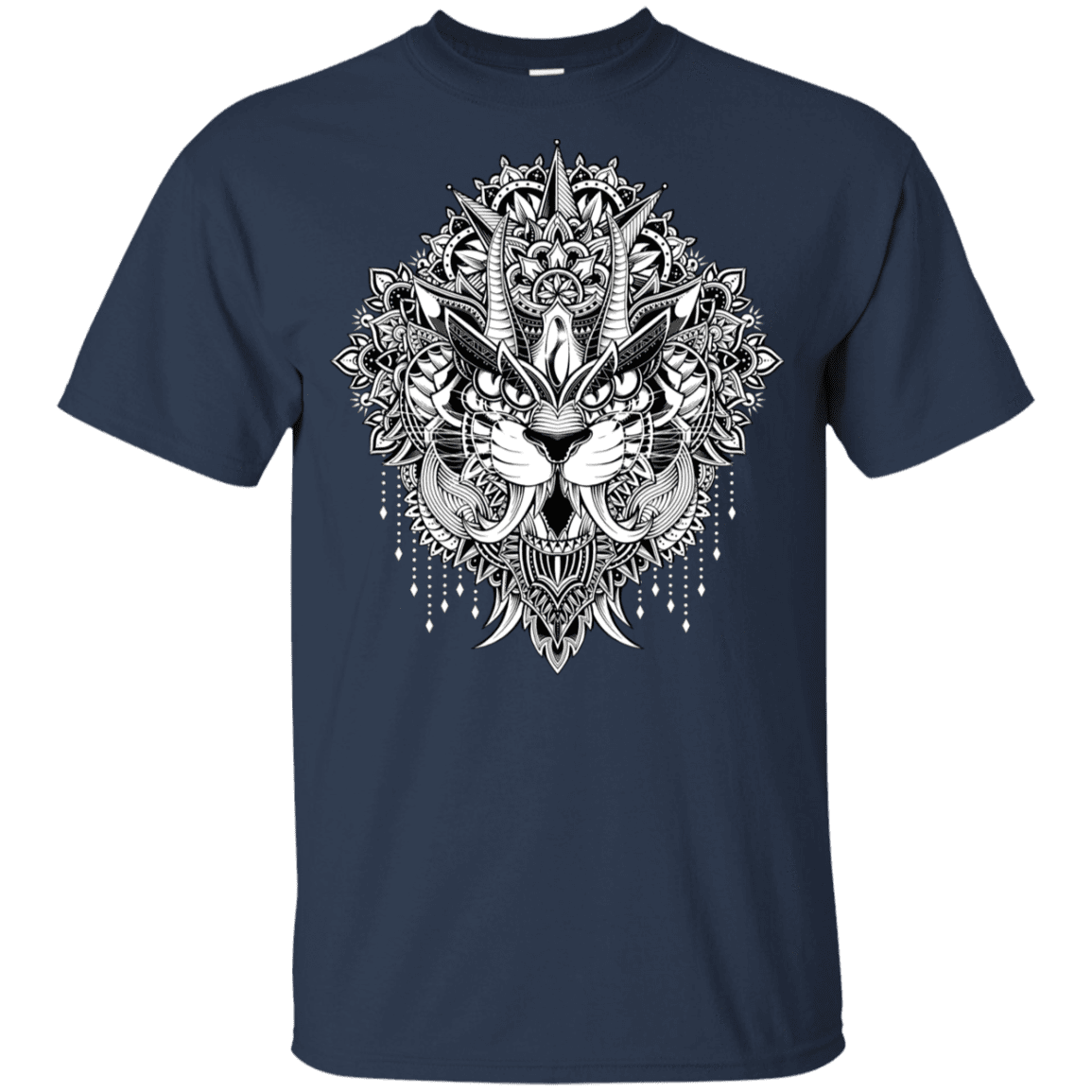 T-Shirts Navy / YXS Tiger Mandala Youth T-Shirt