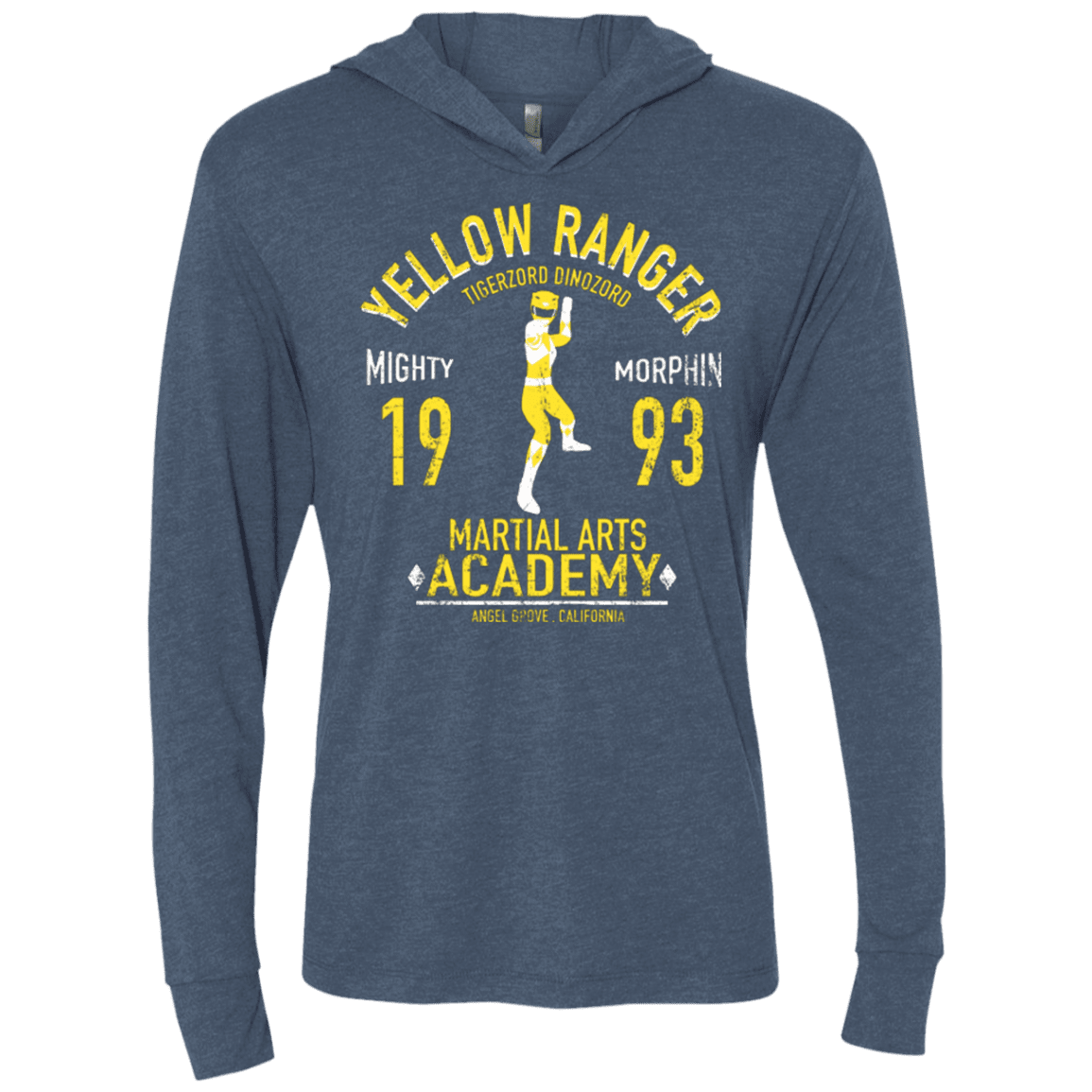 T-Shirts Indigo / X-Small Tiger Ranger Triblend Long Sleeve Hoodie Tee