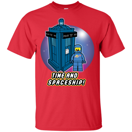 T-Shirts Red / S Time and Spaceship T-Shirt
