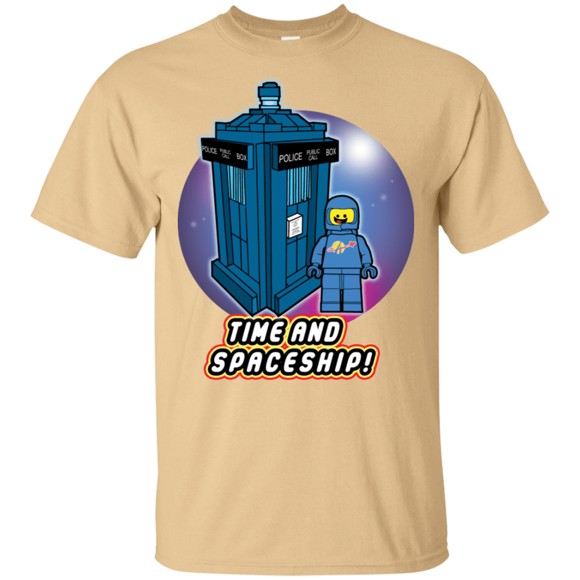 T-Shirts Vegas Gold / S Time and Spaceship T-Shirt