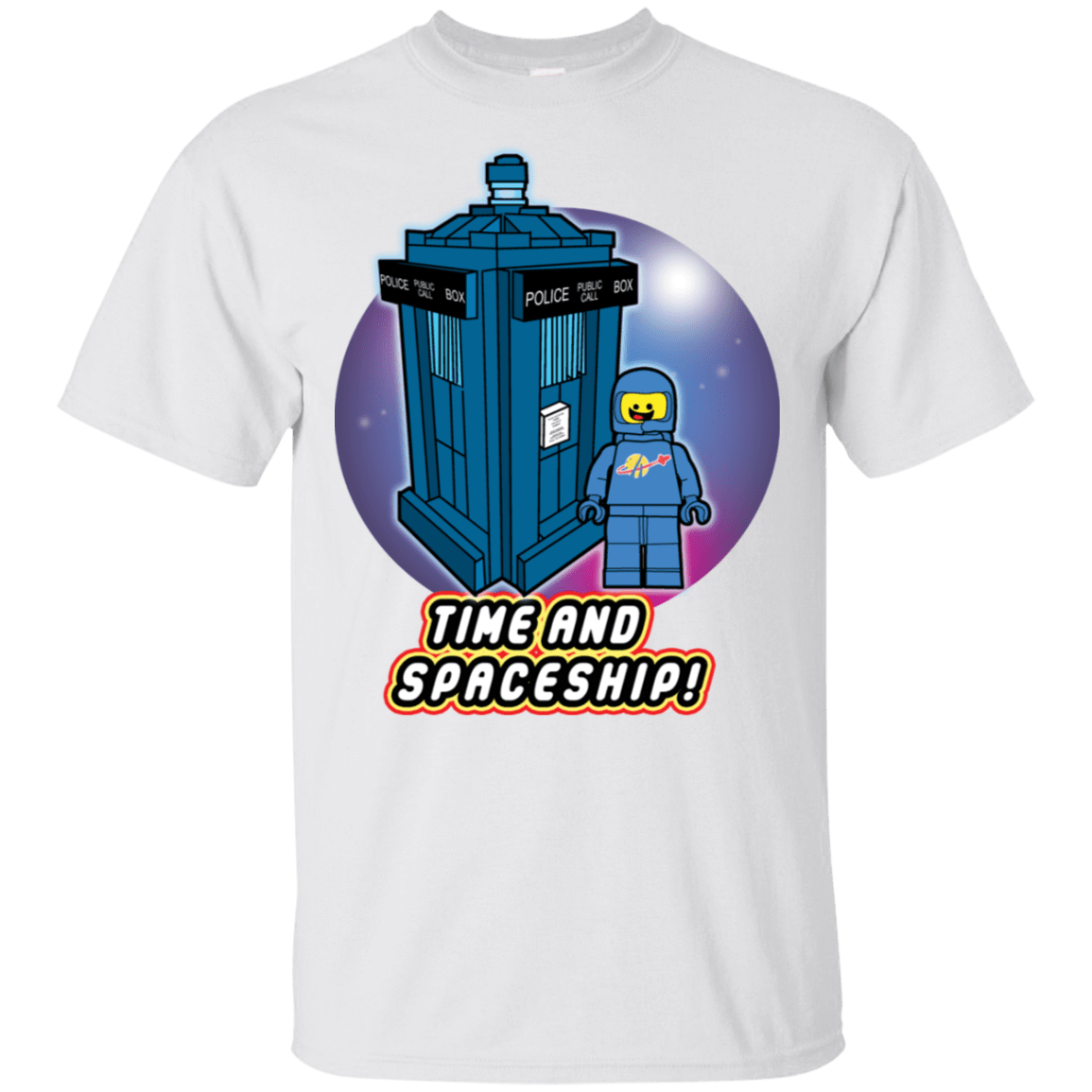 T-Shirts White / S Time and Spaceship T-Shirt