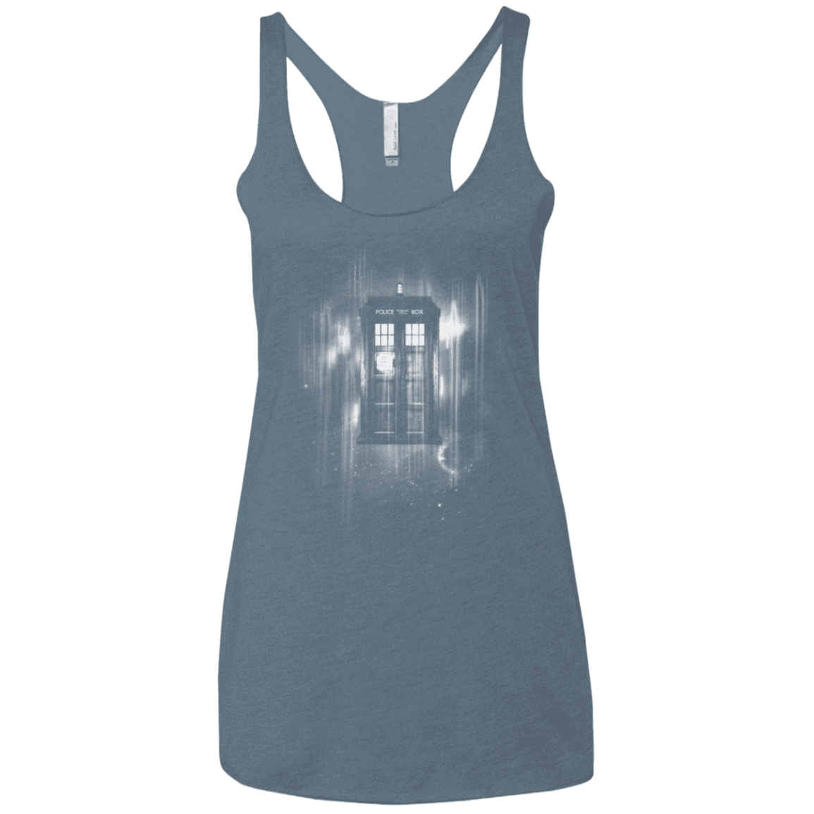 T-Shirts Indigo / X-Small Time blur Women's Triblend Racerback Tank