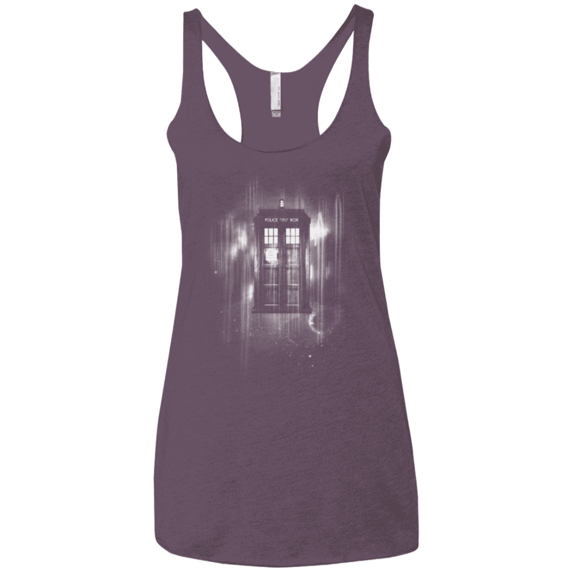 T-Shirts Vintage Purple / X-Small Time blur Women's Triblend Racerback Tank