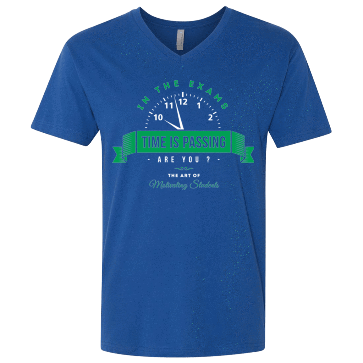 T-Shirts Royal / X-Small Time Is Passing Men's Premium V-Neck